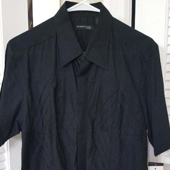 Kenneth Cole Other - Kenneth Cole collared shirt black Medium